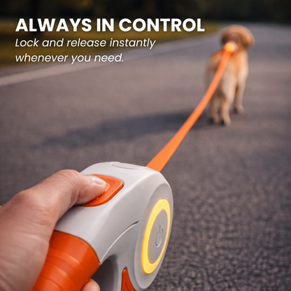 Smart LED Retractable Dog Leash