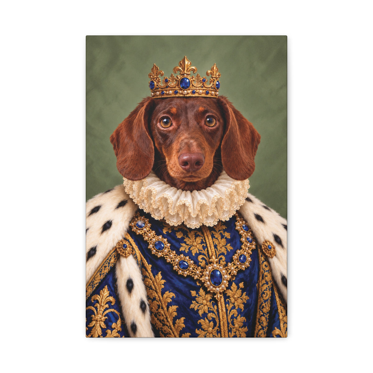 The King of the House — Custom Portrait Canvas