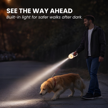 Smart LED Retractable Dog Leash