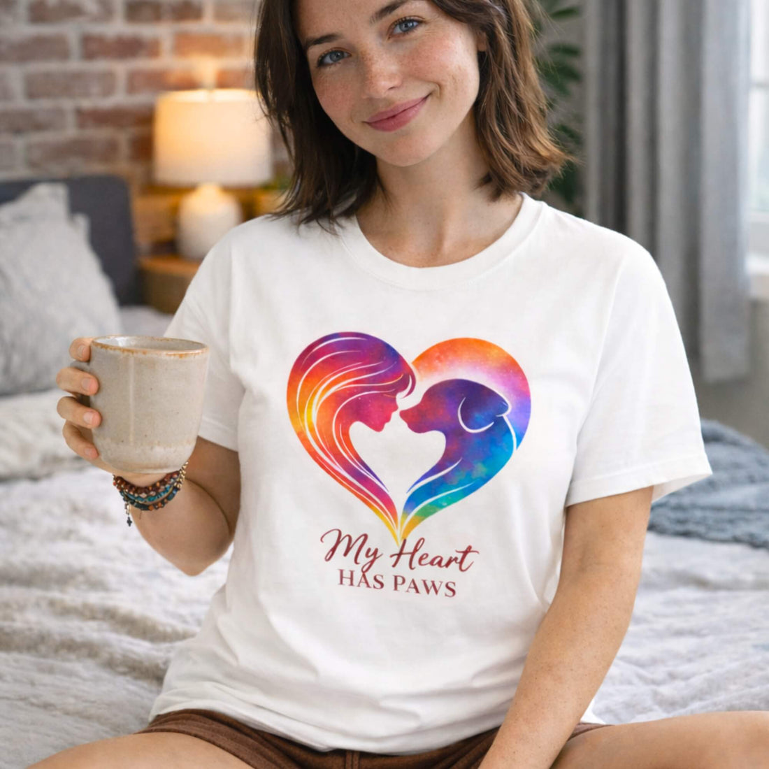 Zevinity dog mom t-shirt styled for everyday wear