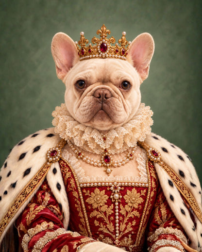 The Queen of the House — Custom Portrait Canvas