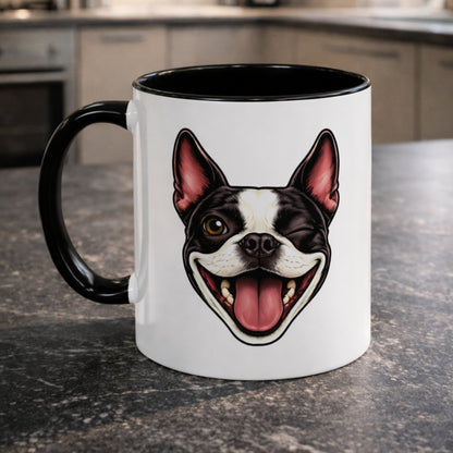 Wink & Smile Mug – Boston Terrier