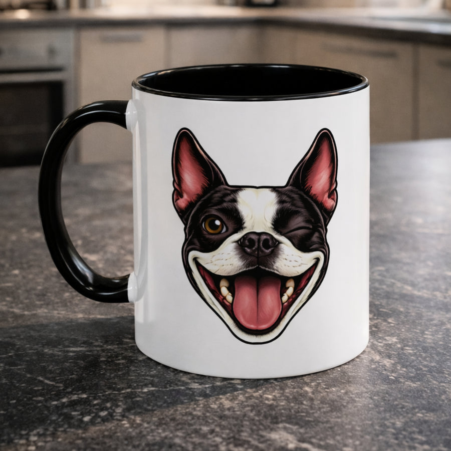 Wink & Smile Mug – Boston Terrier