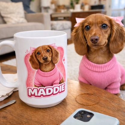 Your Dog, Your Mug — Custom Sticker Design
