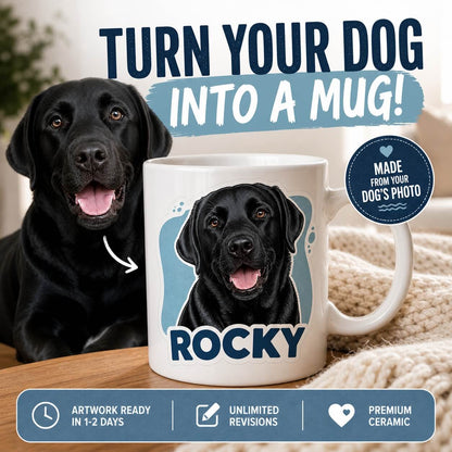Your Dog, Your Mug — Custom Sticker Design