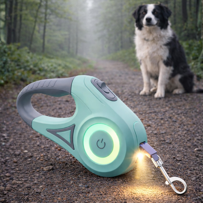 Smart LED Retractable Dog Leash