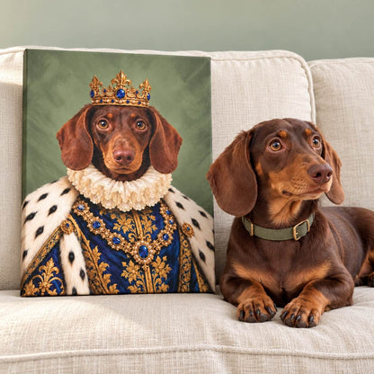 The King of the House — Custom Portrait Canvas
