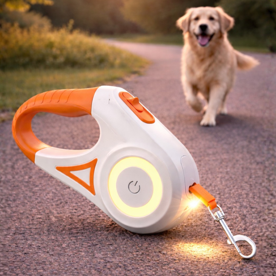 Smart LED Retractable Dog Leash