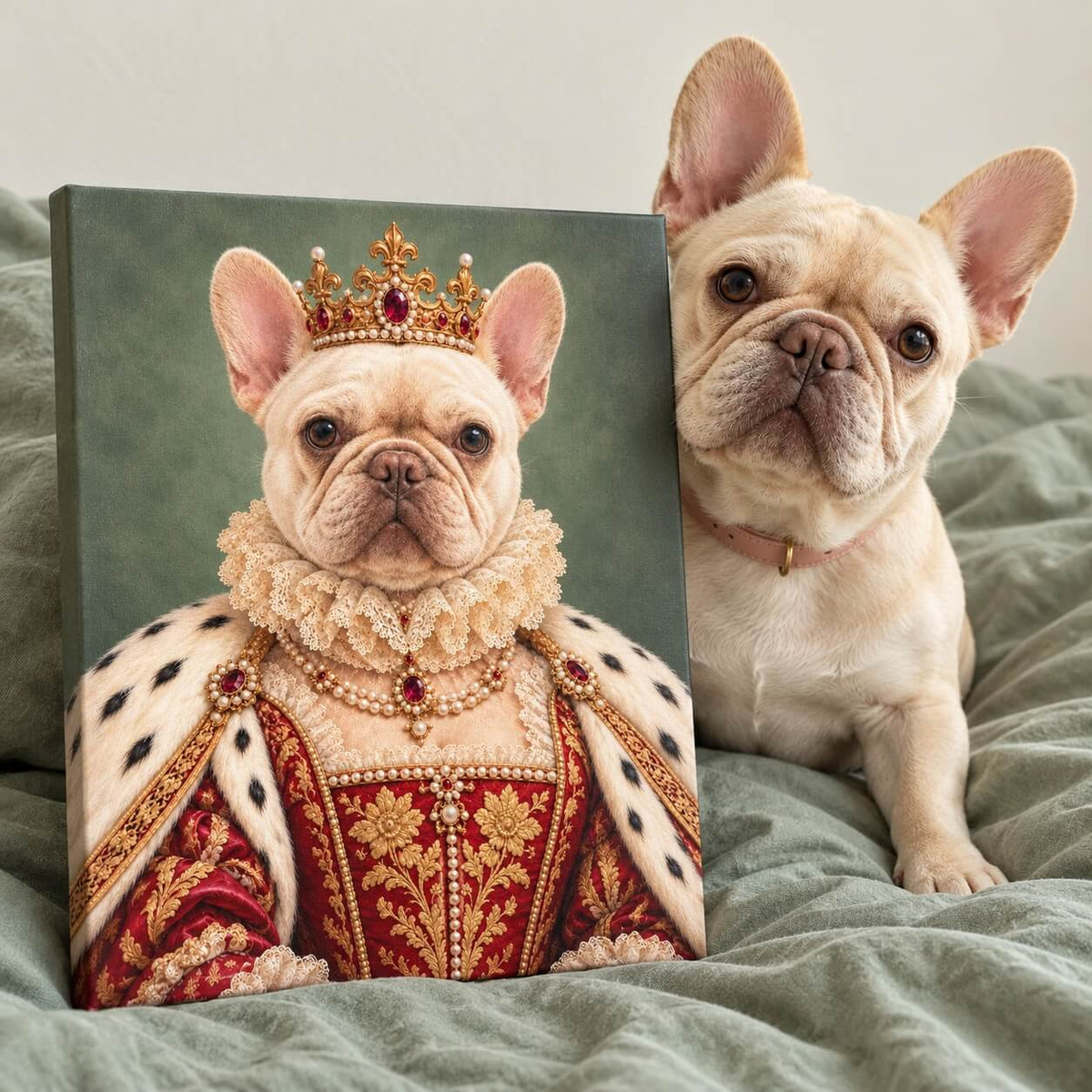 The Queen of the House — Custom Portrait Canvas