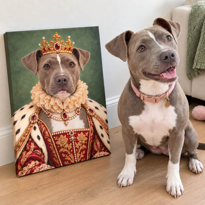 The Queen of the House — Custom Portrait Canvas