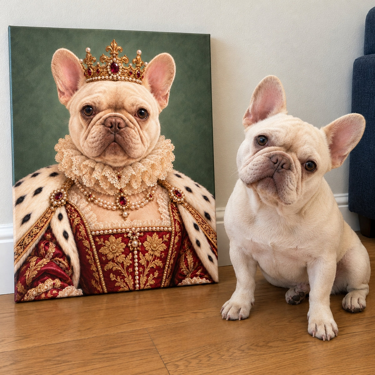 The Queen of the House — Custom Portrait Canvas – Zevinity